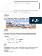 Avaliação Bimestral de Ciências 6º - CERD 3º Bim 2018