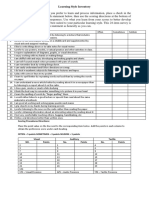 Learning Style Inventory: Scoring Procedures Directions