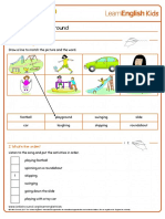 Songs Playing in The Playground Worksheet