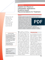 Platelet Rich Plasma in Musculoskeletal Practice