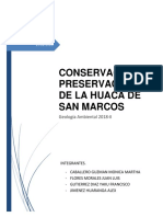 Conservacionn y Preservacion de La Huaca San Marcos