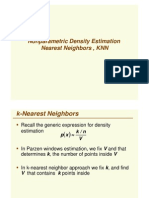 Nonparametric Density Estimation Nearest Neighbors, KNN