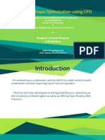 AUV Hull Shape Optimization Using CFD: Swapnil Suresh Rupaye 17NA60S03