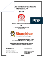 Bundelkhand Institute of Engineering and Technology Jhansi: Summer Training Project Report ON A Study of Online Trading