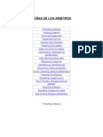 Señas de Los Arbitros