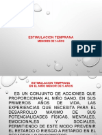 Estimulacion Temprana en Menores de 5 Años