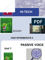 Unit 7 - High Tech - Passive Voice