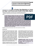 Economic Analysis of Poultry Egg Marketing in Oredo and Egor Local Government Areas of Edo State, Nigeria