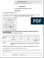 Continuously Variable Transmission (CVT) 01J