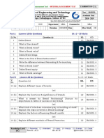 CK College of Engineering and Technology: Part A (Answer All The Questions) 10 X 2 20 Marks