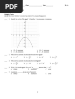 Quadratics Unit Test Review