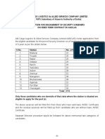 Notification AAICLAS Security Screener Posts PDF