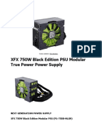 XFX 750W Black Edition PSU Modular True Power Power Supply