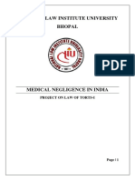 National Law Institute University Bhopal: Project On Law of Torts-I