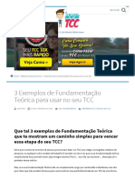 3 Exemplos de Fundamentação Teórica para o Seu TCC