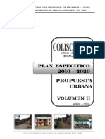 Propuesta Plan Especifico Coliscancha - 2010-2020