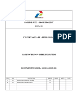 Basis of Design - Pipeline System Gasline