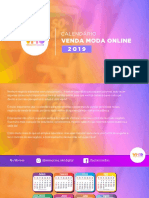 Calendário Venda Moda Online