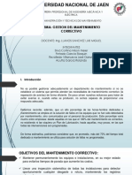 Gestion de Mantenimiento Correctivo