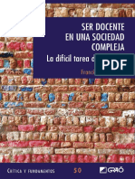 Ser Docente en Una Sociedad Compleja. La Difícil Tarea de Enseñar - Francesc Imbernon Muñoz PDF