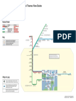 TFL Spider Map For Barking Riverside and Thames View Estate