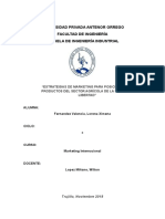 Trabajo Estrategias de Marketing Posicionamiento Productos La Libertad