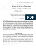 Student's Misconceptions On Chemical Bonding: A Comparative Study Between High School and First Year University Students