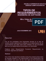 Tipos de Requerimientos (Ingenieria de SOftware)