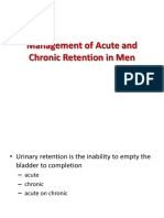 Management of Acute and Chronic Retention in Men