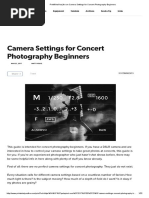 Camera Settings For Concert Photography Beginners