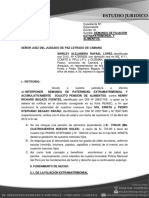 Demanda de FILIACION EXTRAMATRIMONIAL DE MENOR Y ALIMENTOS