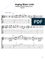 5 Swinging Blues Licks in D - TAB PDF