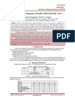 Design and Development of Double Offset Butterfly Valve: Journal