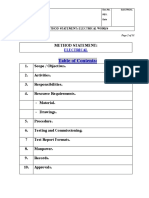 Method of Statement Electrical