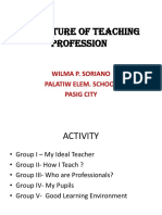 Nature of Teaching Profession