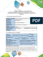 Guía de Actividades y Rúbrica de Evaluación - Tarea 3 - Características de Los Sistemas de Producción Animal en Las Regiones