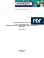 Evidencia 5 Propuesta Estructuracion y Definicion de Politicas de Talento Humano