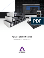 Apogee Element Series: User's Guide v1.1, December 2016