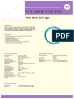 Fiber MM Patch Cord Datasheet