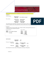 Drug Calculations: Appendix D Appendix D