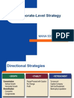 Corporate-Level Strategy (Acquisitions and Restructuring)