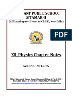 121 B.P.S. XII - Physics Chapter Notes 2014 15 PDF