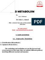 2 - Lipid Metabolism Lecture For Students