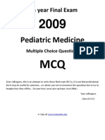 6th Year Final MCQ Pediatric