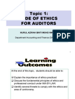 1) Code of Ethics For Auditors