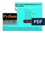 Python The Complete Reference