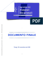 (ITA) Incontro Dei Promotori Vocazionali - DOCUMENTO FINALE