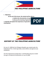 History of The Philippine Agriculture