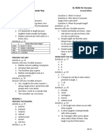 Reading and Writing 1 Q: Skills For Success Unit 4 Student Book Answer Key