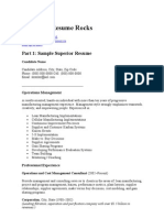 Why This Resume Rocks: Part 1: Sample Superior Resume